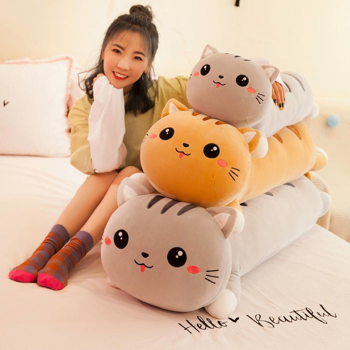 Long Cat Pillow Plush Toy