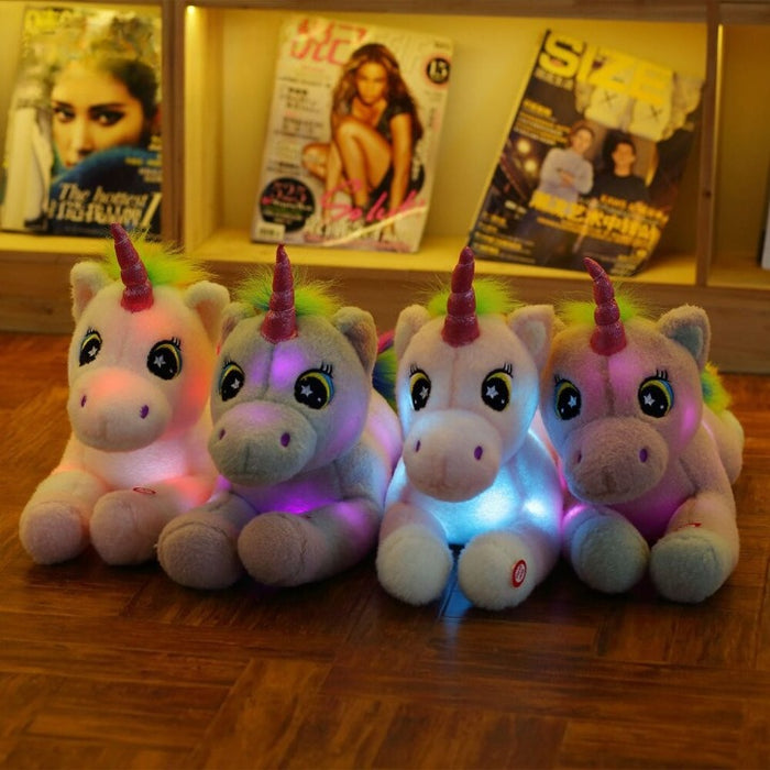 Led Light Luminous Unicorn Plush