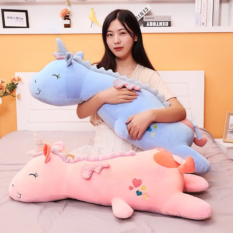 Long Pillow Unicorn Plush