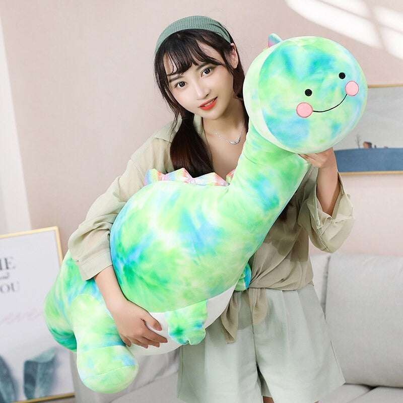 The Long Rainbow Dinosaur Plush Toy