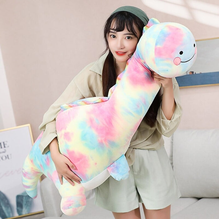 The Long Rainbow Dinosaur Plush Toy