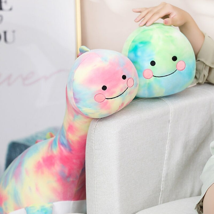 The Long Rainbow Dinosaur Plush Toy