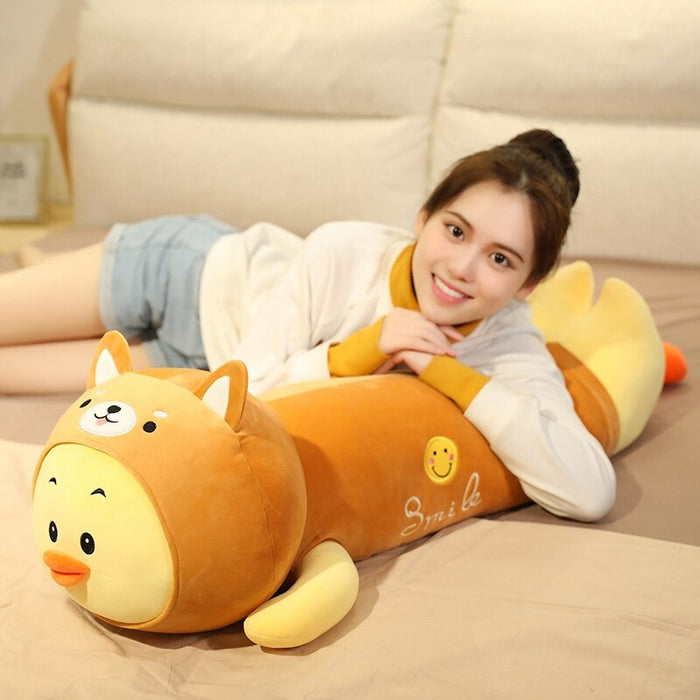 Cartoon Lying Duck Plush Large Toy