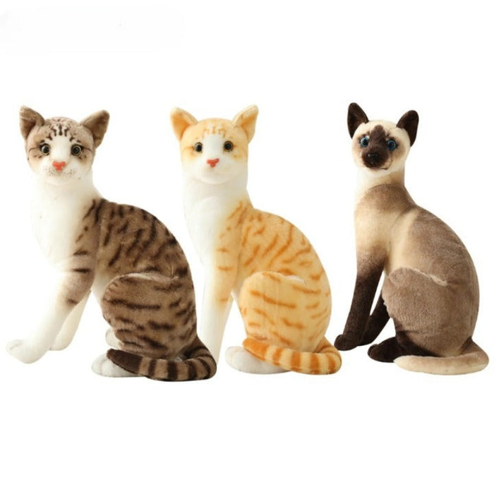 American Shorthai & Siamese Cat Plush Toy