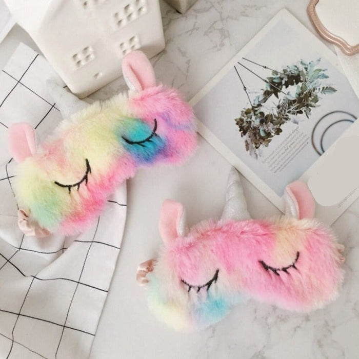 The Unicorn Plush Eye Mask And Head Band