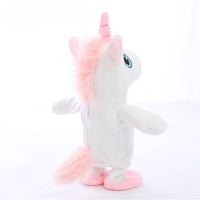 The White Standing Unicorn Plush Toy