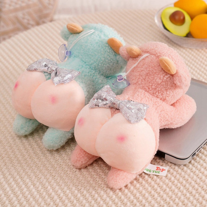 The Pink Peach Back Plush Toy