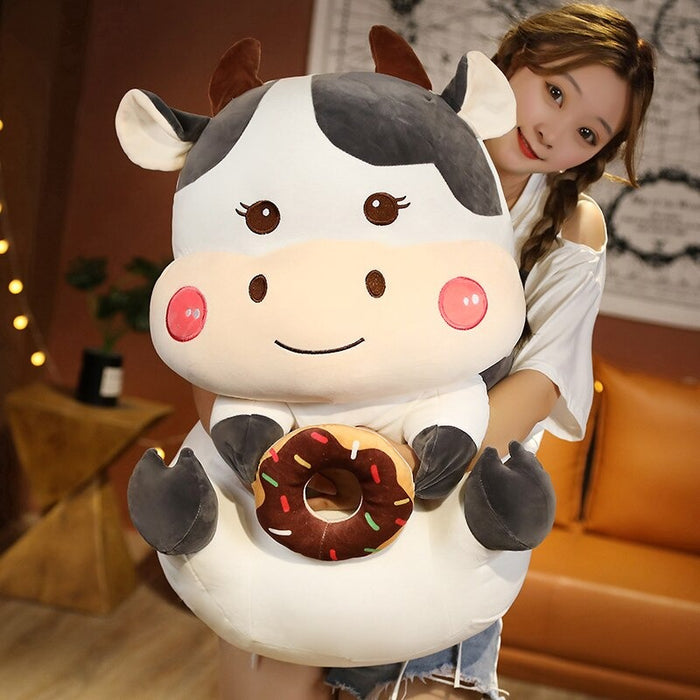 The Cow With Donut Plush Toy