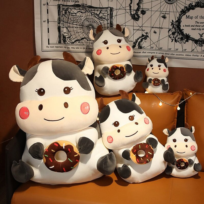 The Cow With Donut Plush Toy