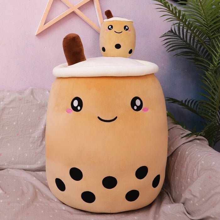 Fruit Bubble Tea Cup Pillow