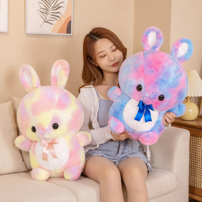 The Rainbow Bunny Plush Toy