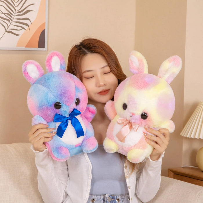 The Rainbow Bunny Plush Toy