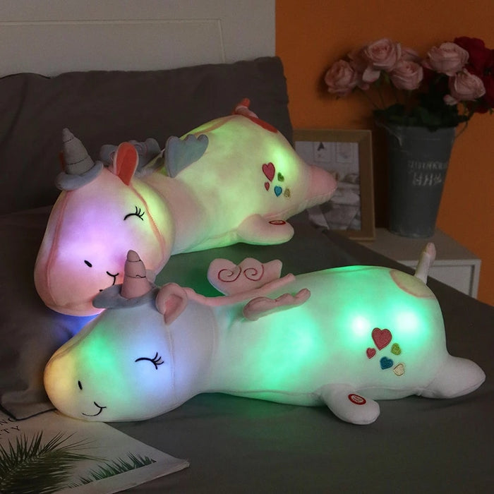 Led Lazy Unicorn Plush