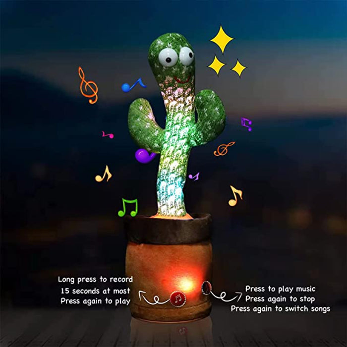 Dancing And Talking Electric Cactus Toy For Kids