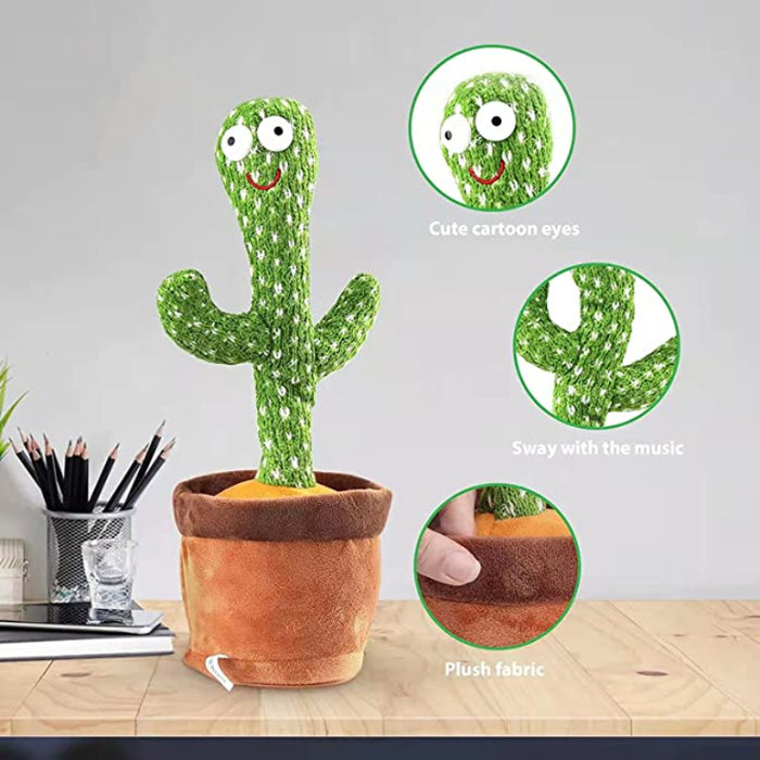 Dancing And Talking Electric Cactus Toy For Kids