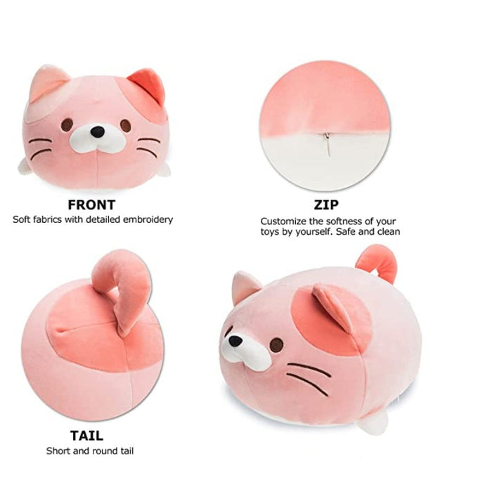 Chubby Kitty Stuffed Animal Pillow