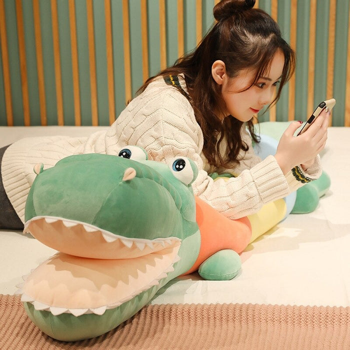 Colorful Open Mouth Crocodile Plush