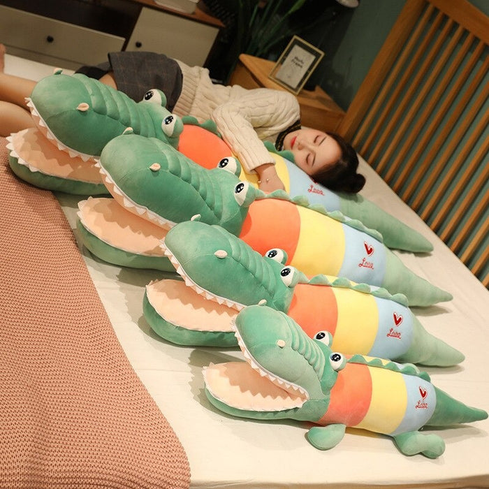 Colorful Open Mouth Crocodile Plush