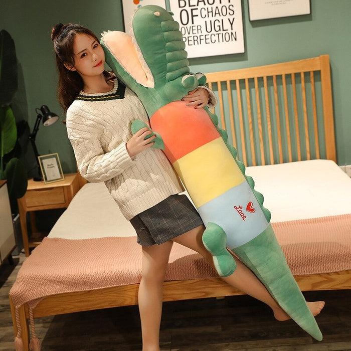 Colorful Open Mouth Crocodile Plush