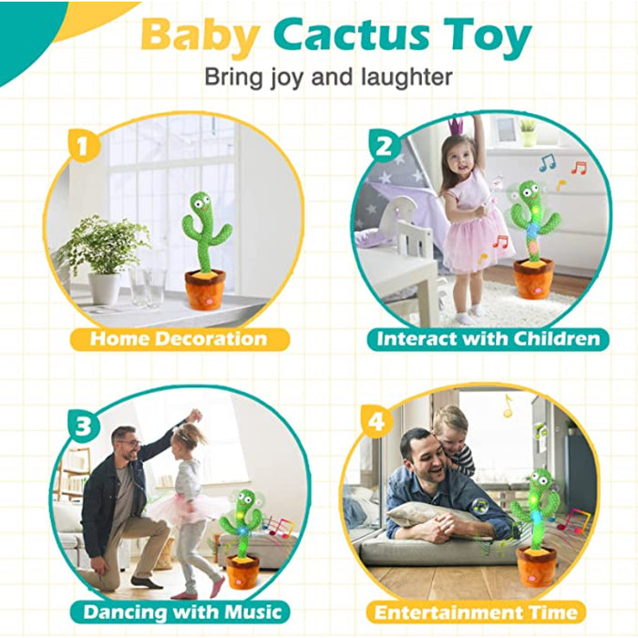 Dancing Talking Cactus Toy For Kids