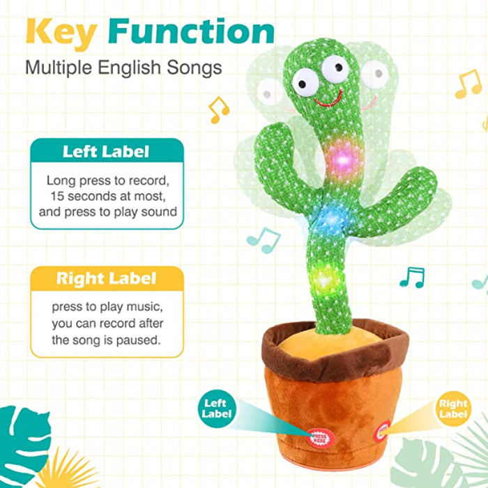 Dancing Talking Cactus Toy For Kids