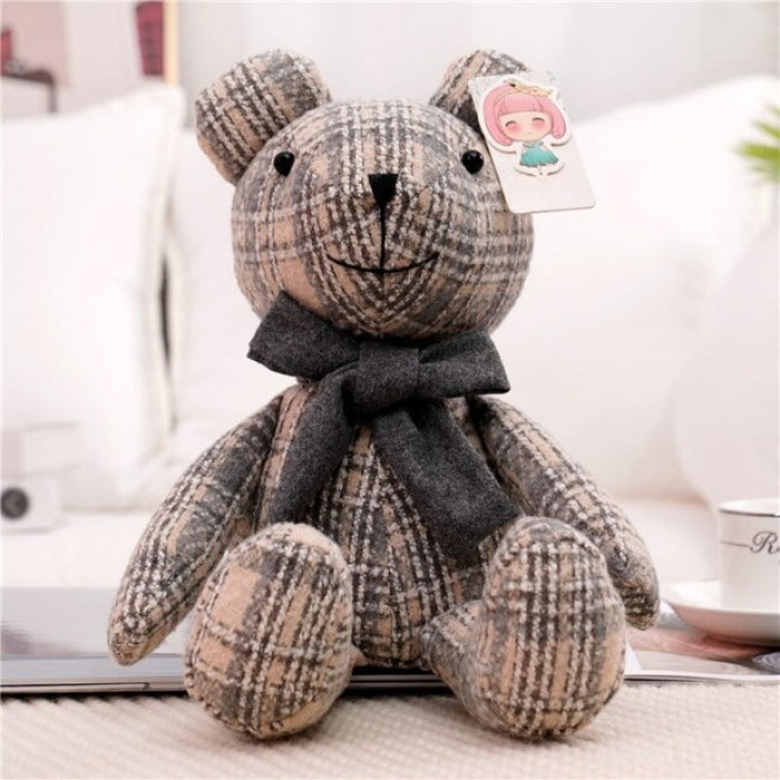 The Wool Plaid Teddy Plush Toy