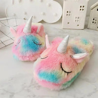 Colorful Unicorn Plush Sliders