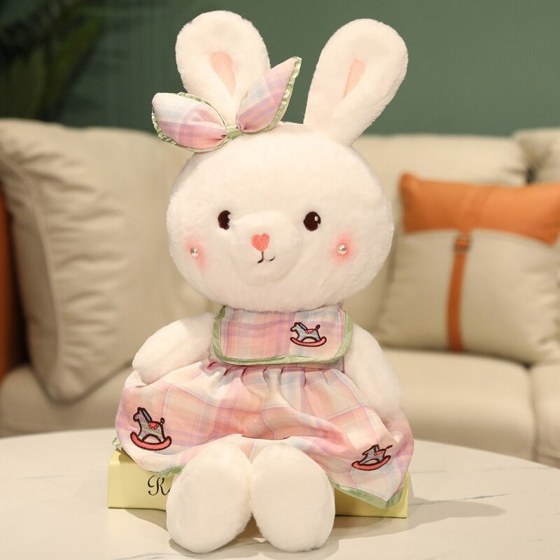 The Dressed Plaid Rabbit Plush Toy