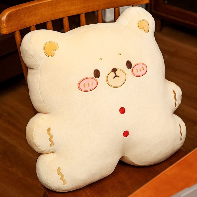 The Cartoon Cookie Bear Plush Cushion