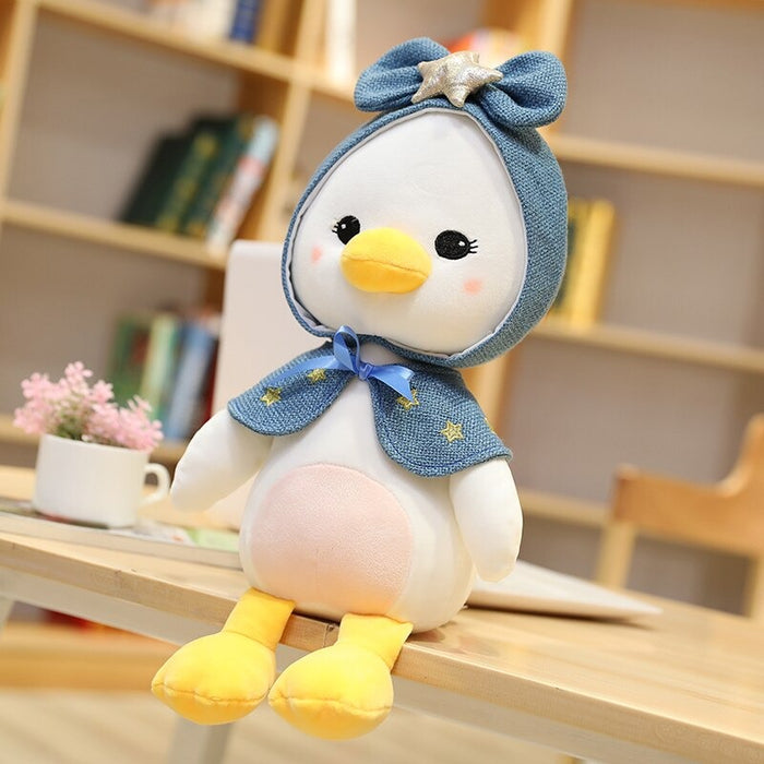 The Duck With Star Plush Pillow