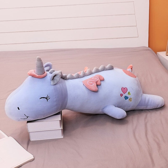 Long Pillow Unicorn Plush