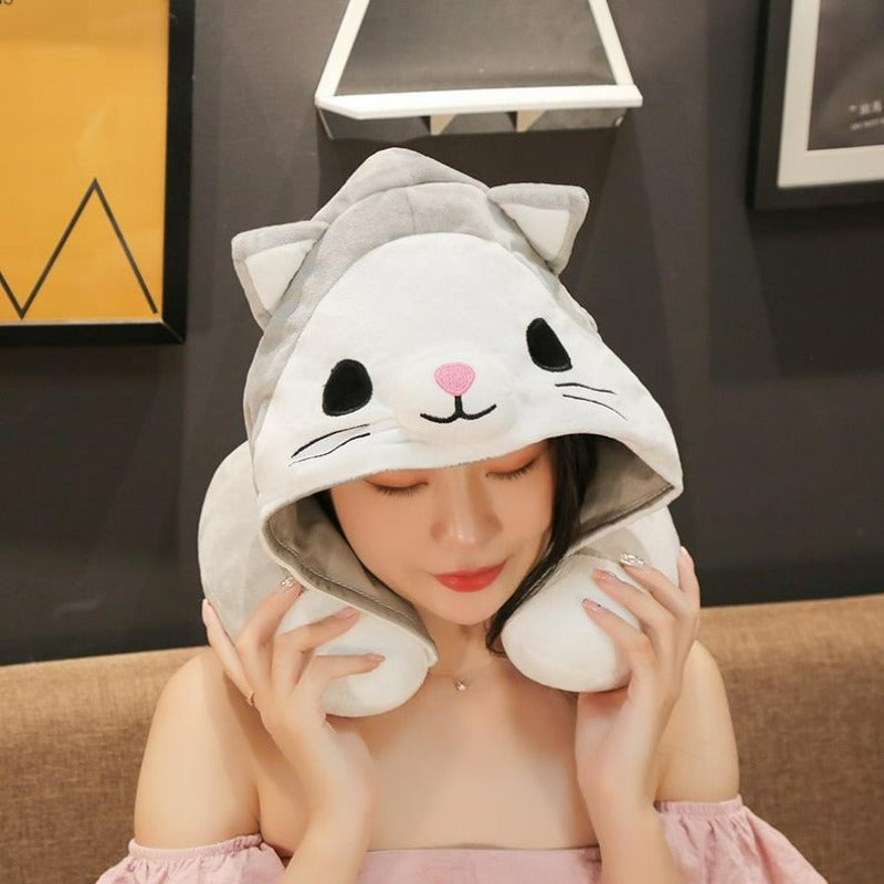 The U-Plush Pillow With Hat