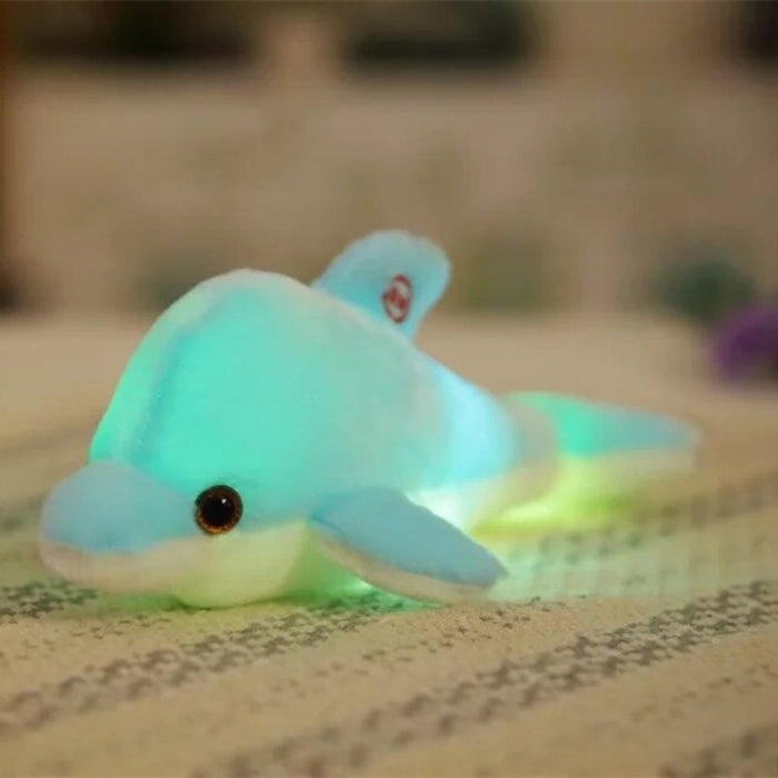 The Colorful Luminous Dolphin Plush Toy