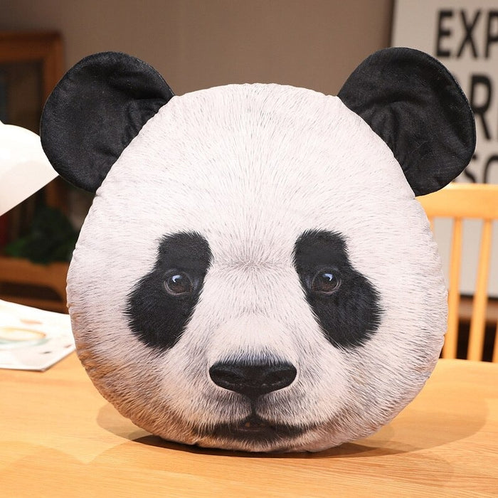 The Animal Head Plush Pillow