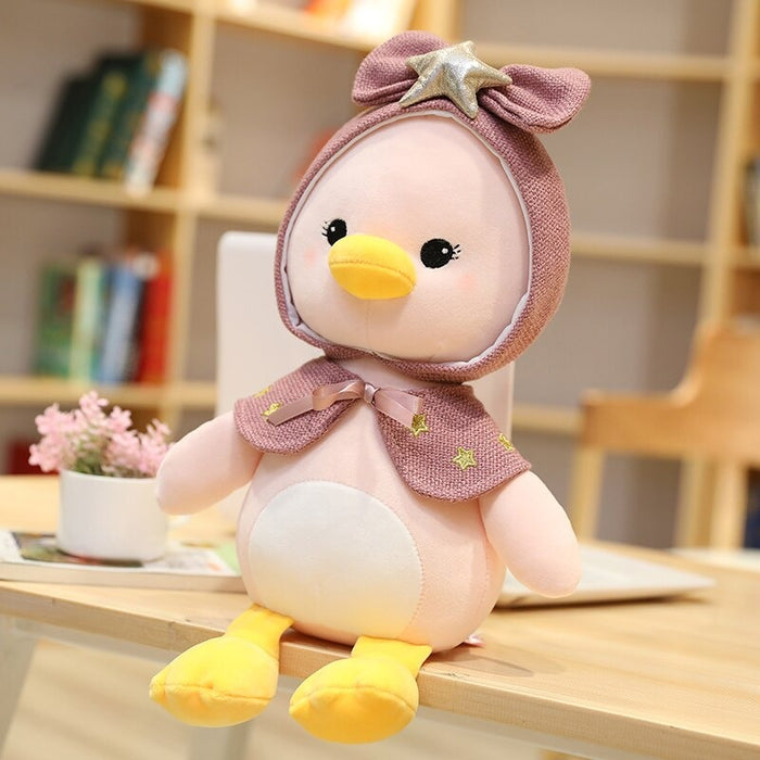 The Duck With Star Plush Pillow