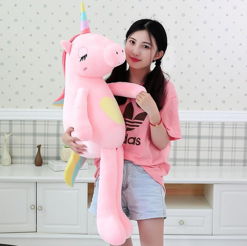 The Long Rainbow Unicorn Plush Toy