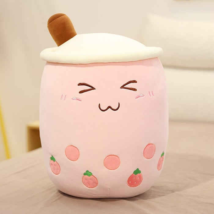 Fruit Bubble Tea Cup Pillow