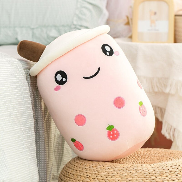 Fruit Bubble Tea Cup Pillow