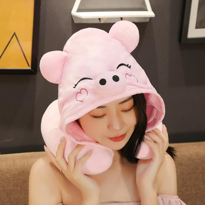 The U-Plush Pillow With Hat