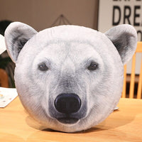 The Animal Head Plush Pillow