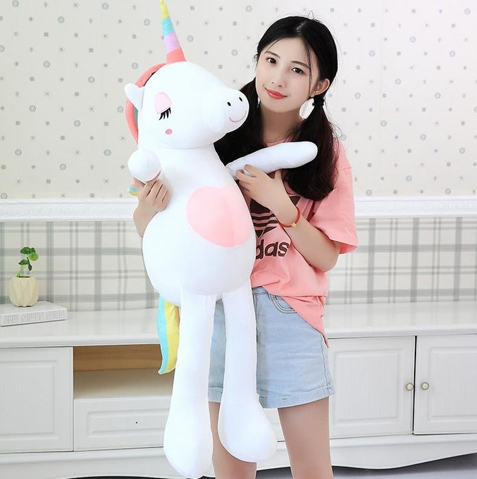 The Long Rainbow Unicorn Plush Toy