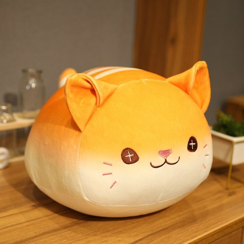 The Cat Head Plush Pillow