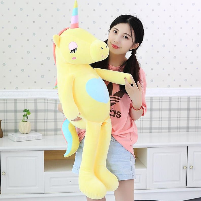 The Long Rainbow Unicorn Plush Toy