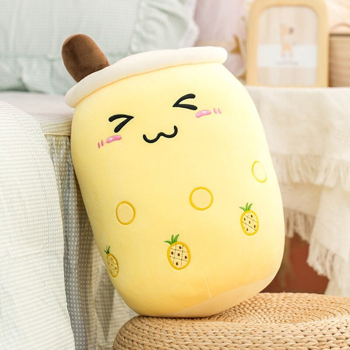 Fruit Bubble Tea Cup Pillow